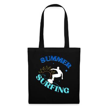 Sunset Surfing Vibes - Tote Bag - black - Front