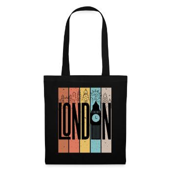 London Skyline Stripes Graphic - Tote Bag - black - Front