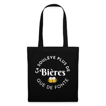 Beers Over Iron Circular Logo - Tote Bag - black - Front