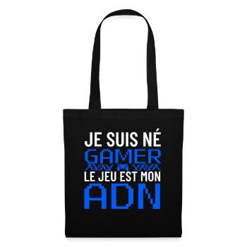 Je Suis Né Gamer ADN - Tote Bag - black - Front