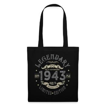 1943 Anniversary legendary since 1943 - Tote Bag - black - Front