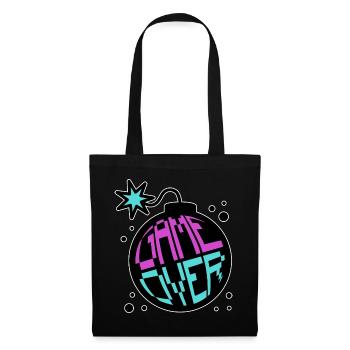 Game Over Jeux multijoueurs Pro Gamer - Sac en tissu - noir - Devant