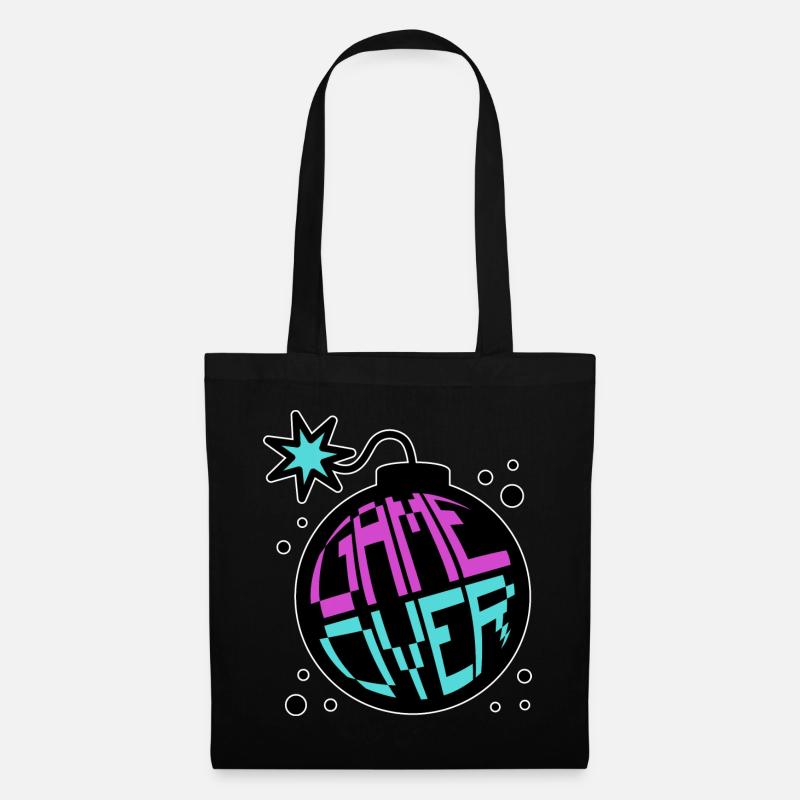Game Over Retrogaming Pro Gamer Multiplayer Games - Tote Bag - black