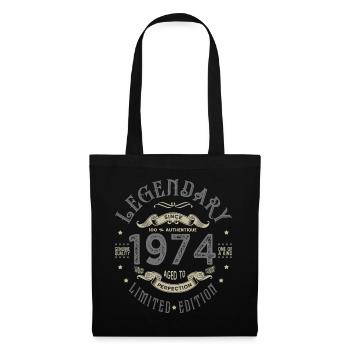 1974 Anniversary legendary since 1974 - Tote Bag - black - Front