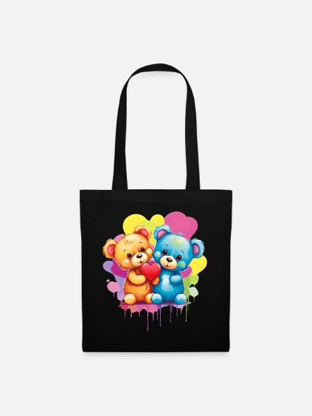 Love is a Bear Necessity - Tote Bag - black