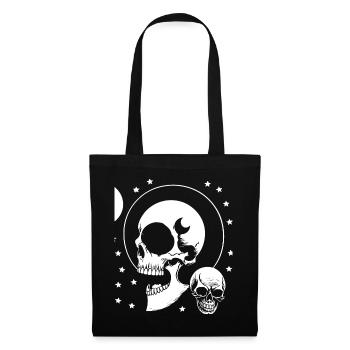Horror Skull Skull Art Skull Gothic Heavy Metal - Tote Bag - black - Front