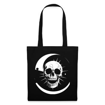 Horreur Crâne Crâne Art Crâne Gothique Heavy Metal - Sac en tissu - noir - Devant