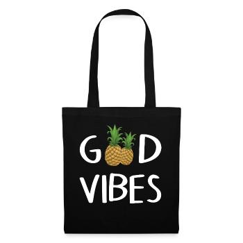 Good Vibes - Stoffbeutel - Schwarz - Vorne