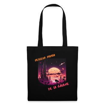 Cité lunaire au crépuscule - Sac en tissu - noir - Devant