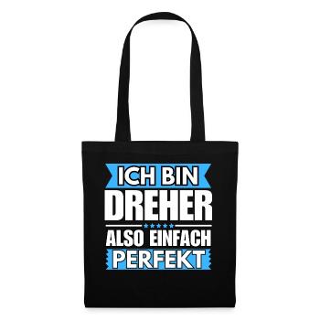 Einfach ein Perfekter Dreher - Stoffbeutel - Schwarz - Vorne