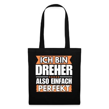 Einfach ein Perfekter Dreher - Stoffbeutel - Schwarz - Vorne