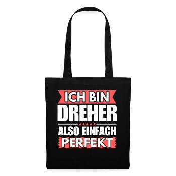 Einfach ein Perfekter Dreher - Stoffbeutel - Schwarz - Vorne