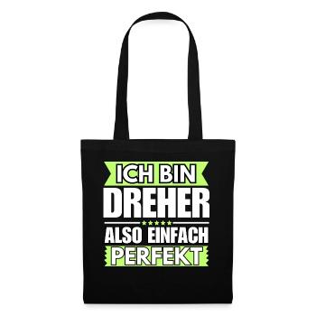 Einfach ein Perfekter Dreher - Stoffbeutel - Schwarz - Vorne