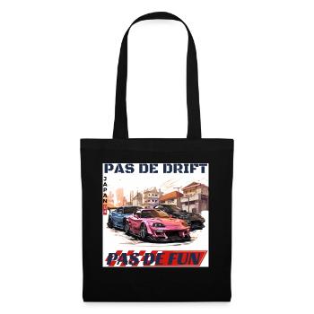 Drift urbain Japonais – Pas de Drift Pas de Fun - Sac en tissu - noir - Devant