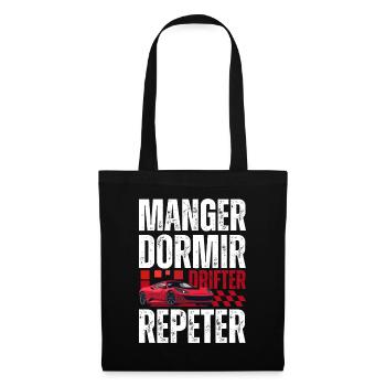 Urban Drift Eats Sleep Repeat - Tote Bag - black - Front