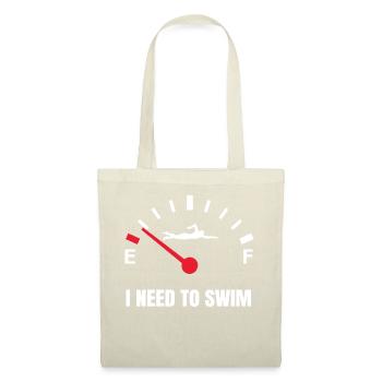 Schwimmer Schwimmen Schwimmsport Idee - Stoffbeutel - Natur - Vorne