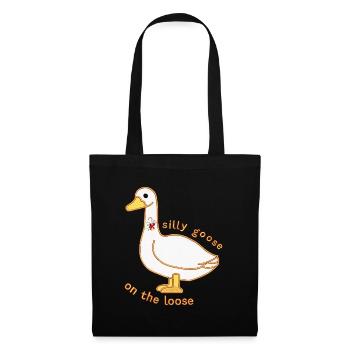 silly goose on the loose - Tote Bag - black - Front