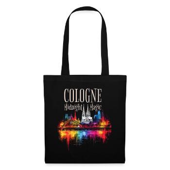 Cologne, Cathédrale De Cologne, Allemagne, Ville, Horizon, Nuit - Sac en tissu - noir - Devant