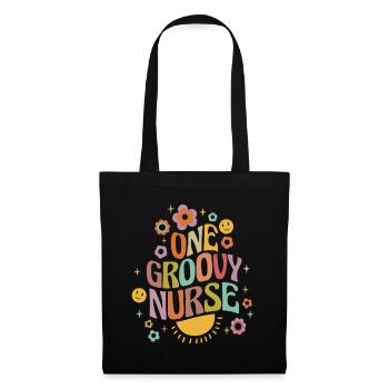 Une infirmière groovy - Sac en tissu - noir - Devant