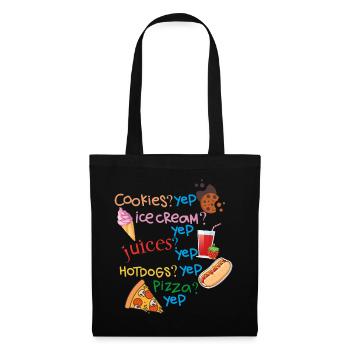 Dictons amusants pour l’anniversaire - Sac en tissu - noir - Devant