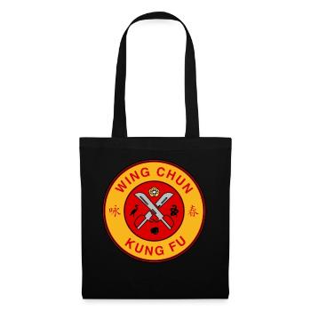 Wing Chun Logo Arts Martiaux Kung Fu Gym Symbole - Sac en tissu - noir - Devant