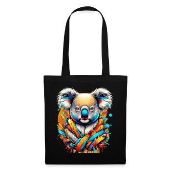 Koala - Sac en tissu - noir - Devant