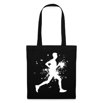Course à pied de fond, course de jogging de fitness - Sac en tissu - noir - Devant