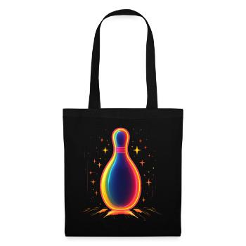 Retro Bowling Pin - Tote Bag - black - Front