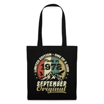 1972 - Les légendes sont nées en septembre 1972 - Sac en tissu - noir - Devant