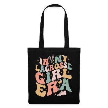 In My Lacrosse Girl Era Retro Spieltag Groovy - Stoffbeutel - Schwarz - Vorne