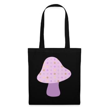 Mushroom Autumn Dots Autumn Woodland Nursery - Tote Bag - black - Front