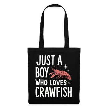Homards, crabes, crevettes, fruits de mer - Sac en tissu - noir - Devant