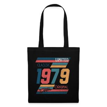 Millésime 1979 Édition Limitée Cadeau Vintage - Sac en tissu - noir - Devant