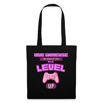 Elle Level Up Gameuse Rose - Sac en tissu - noir - Devant