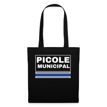 PICOLE MUNICIPAL Logo Bleu - Sac en tissu - noir - Devant