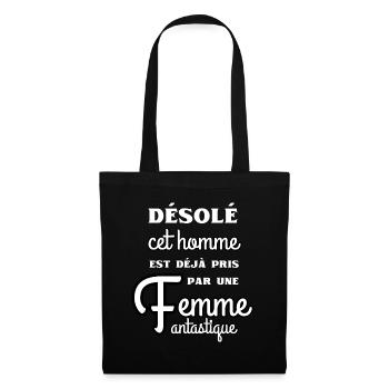 Femme fantastique prise - Sac en tissu - noir - Devant