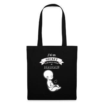 Mommy's Secret: Baby in the Belly - Tote Bag - black - Front