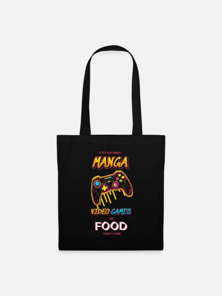 Manga Neon Gamer  - Tote Bag - black
