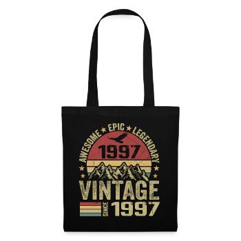 Vintage 1997 Birthday Gift 1997 - Born in 1997 - Tote Bag - black - Front