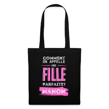Fille Parfaite Manon - Sac en tissu - noir - Devant