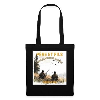 Père et Fils Chasse Ensemble - Sac en tissu - noir - Devant