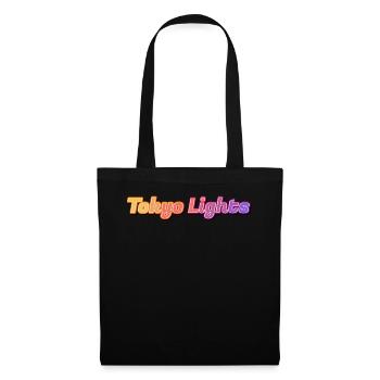 Tokyo Lights Neon Script - Tote Bag - black - Front