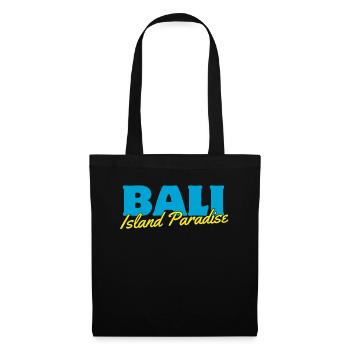 Tissu Paradis de l’île de Bali - Sac en tissu - noir - Devant