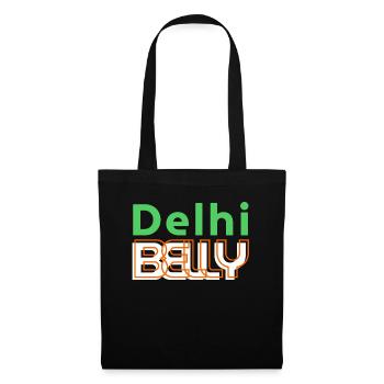 Delhi Belly Neon Logo Tee - Tote Bag - black - Front