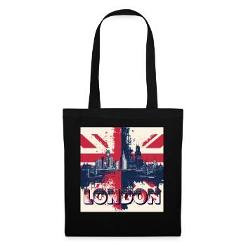 London Skyline Union Jack Splash - Tote Bag - black - Front