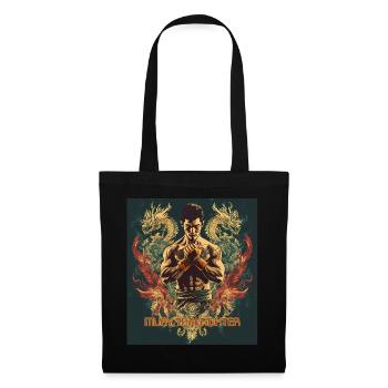 Muay Thai Drachenwut - Stoffbeutel - Schwarz - Vorne