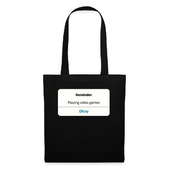 C’est parti ! T-shirt - Cadeau parfait pour les joueurs - Sac en tissu - noir - Devant