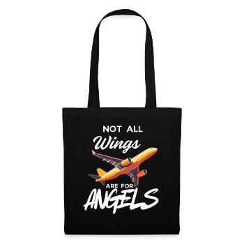 Not All Wings Are for Angels - Tote Bag - black - Front