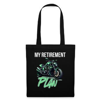 My Retirement Plan Motorcycle - Tote Bag - black - Front