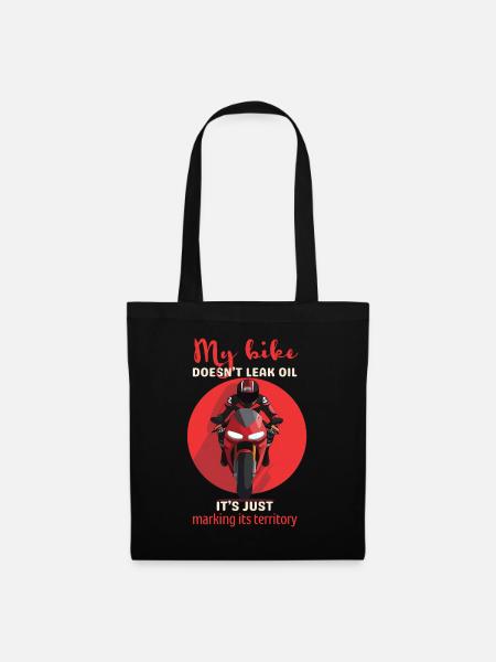 My Bike Territory Humor - Tote Bag - black
